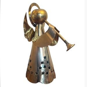 Vintage House of Lloyd Brass Angel Candlestick Holder